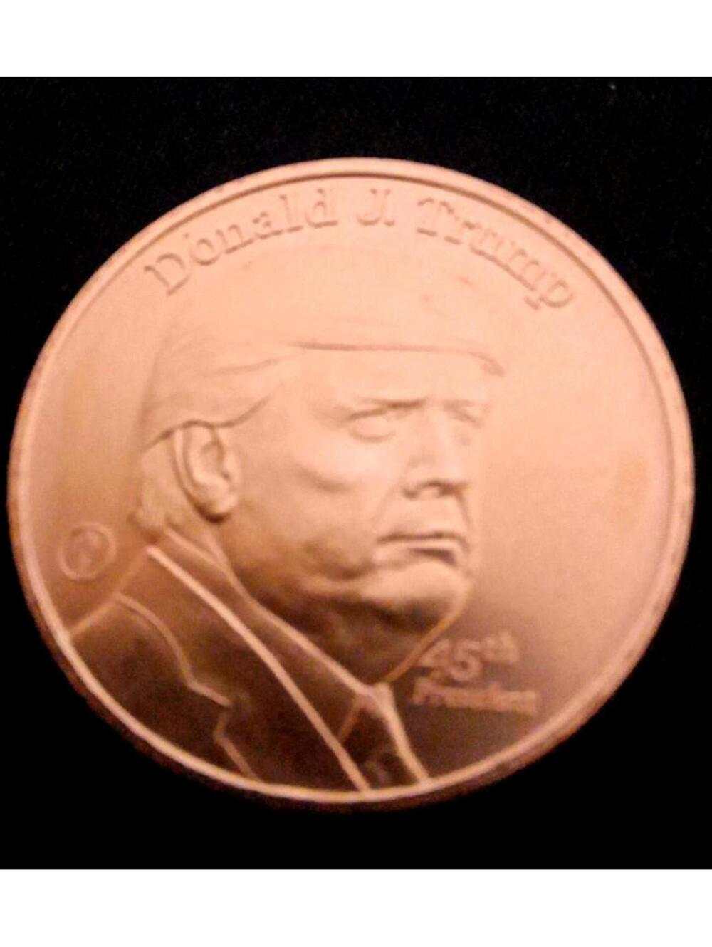 Donald J. Trump 1 Ounce Copper Round! The White House! Uncirculated1779